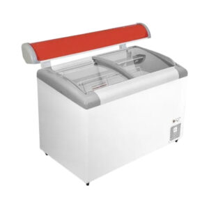 318 Ltr. Rockwell, Curved Glass Freezer with Sliding Door - GFR350ICGT