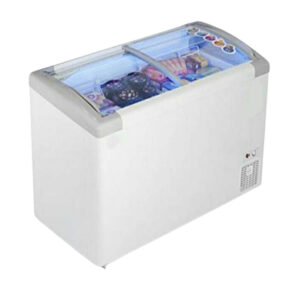 420 Ltr. Rockwell, Curved Glass Freezer with Sliding Door - GFR450ICGT