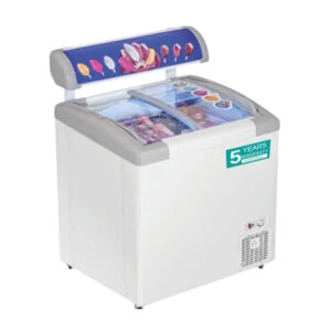 210 Ltr. Rockwell, Curved Glass Freezer with Sliding Door - GFR250ICGT